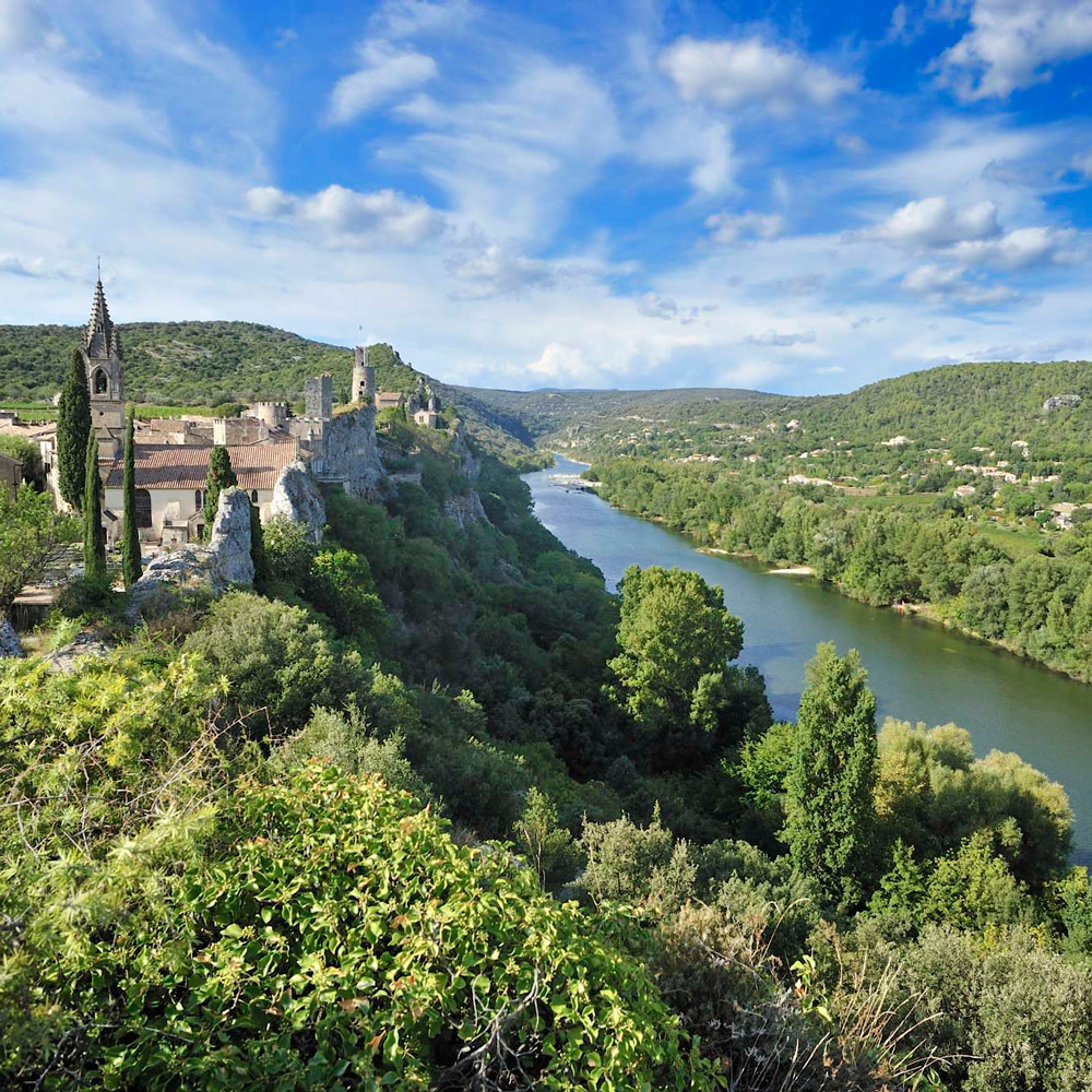 Paysage en Ardèche Sud