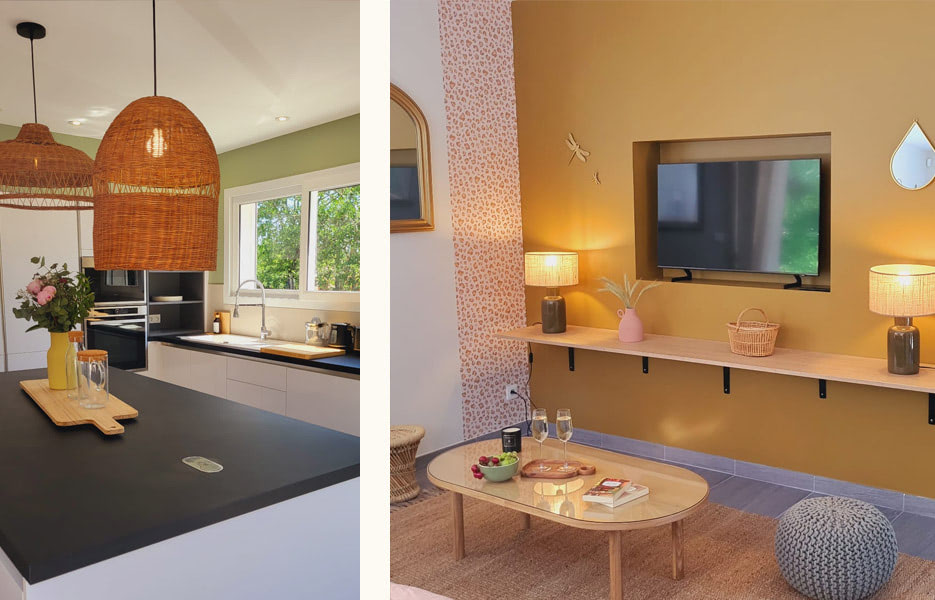 Casa MAMA, comfortable kitchen and living room