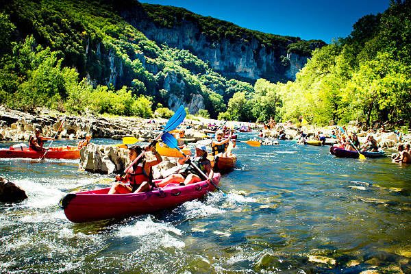 Descente des Gorges de l’Ardèche en canoë